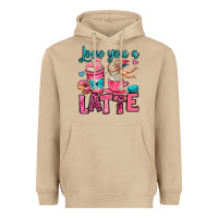 Mushroom love you a latte Heavyweight Hoodie - OliviaCreatesArt