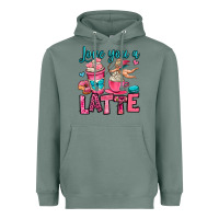 Sage love you a latte Heavyweight Hoodie - OliviaCreatesArt