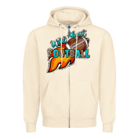 Sandshell Wild about Football Zipper Hoodie - HowdyJamesFarm