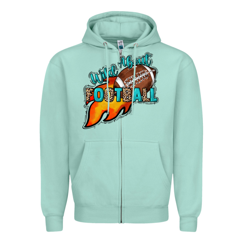 Wild About Football Zipper Hoodie by HowdyJamesFarm | Teevron