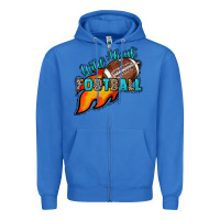 True Royal Wild about Football Zipper Hoodie - HowdyJamesFarm