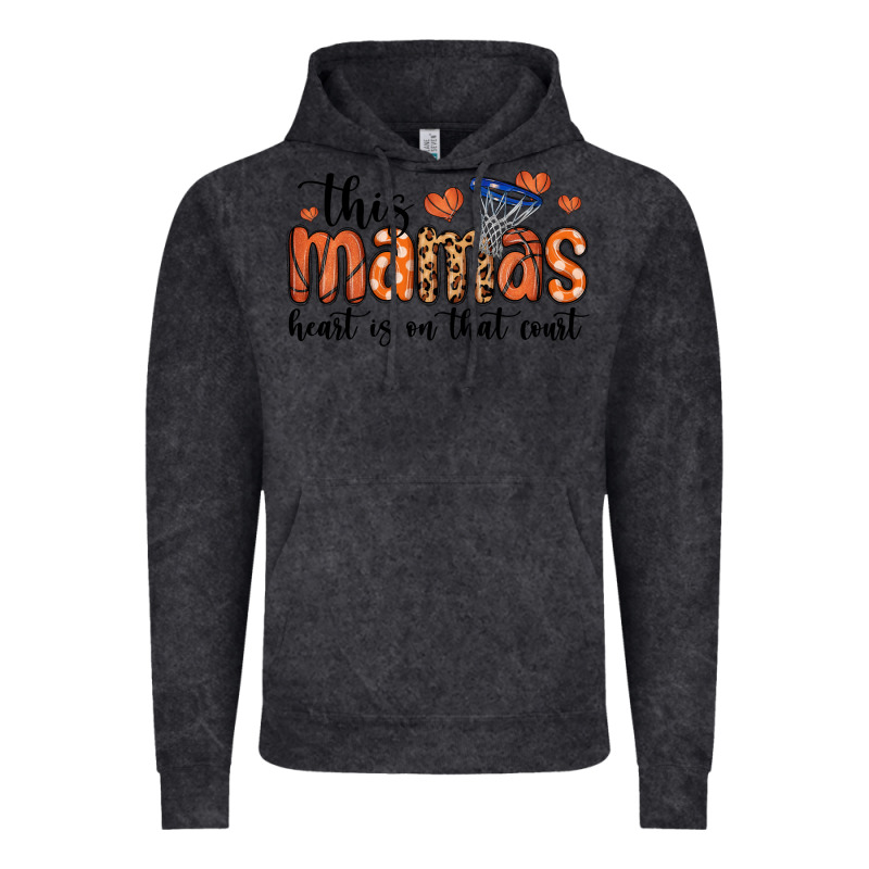 This Mamas Heart Is On That Court Vintage Hoodie by MaliasSmallBusiness | Teevron