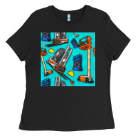 Black construction vehicles Ladies Tee - BundleAndBundleShop