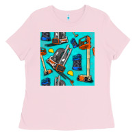 Bubblegum Pink construction vehicles Ladies Tee - BundleAndBundleShop