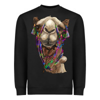 Black tie dye camel Heavyweight Sweatshirt - BarkalooDesign