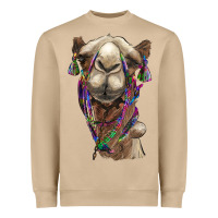 Tie Dye Camel Heavyweight Sweatshirt | Teevron