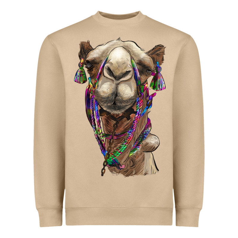 Tie Dye Camel Heavyweight Sweatshirt by BarkalooDesign | Teevron