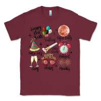 Burgundy happy new year Classic Tee - MaliasSmallBusiness