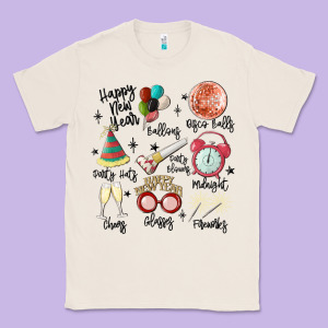 Happy New Year Classic Tee Designed By Maliassmallbusiness