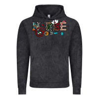 Vintage Black christmas nurse Vintage Hoodie - RanaPortraitStore