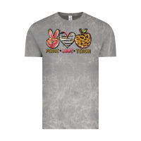 Cloud Rock peace love teach Vintage Tee - NancyCooperArtShop