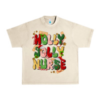 Sandshell holly jolly nurse Urban Heavy Tee - MaliasSmallBusiness