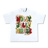 Holly Jolly Nurse Urban Heavy Tee | Teevron