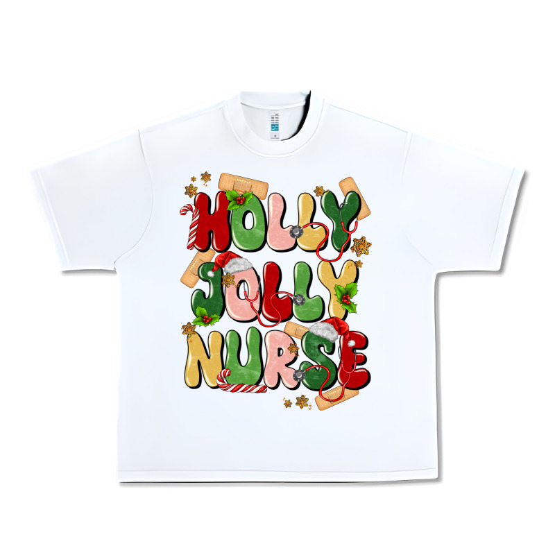 Holly Jolly Nurse Urban Heavy Tee by MaliasSmallBusiness | Teevron