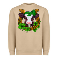 Mushroom lucky horseshoe 4 leaf clover baby calf Heavyweight Sweatshirt - Jasminsmagicworld