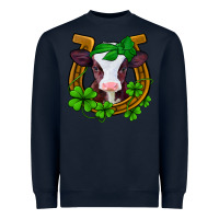 Navy lucky horseshoe 4 leaf clover baby calf Heavyweight Sweatshirt - Jasminsmagicworld