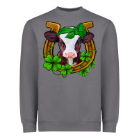 Storm lucky horseshoe 4 leaf clover baby calf Heavyweight Sweatshirt - Jasminsmagicworld