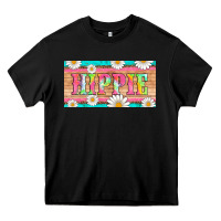 Black hippie and daisys license plate template Heavy Core Tee - Artiststas