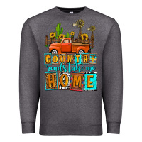 Charcoal Heather country roads take me home olivia Premium Sweatshirt - OliviaCreatesArt
