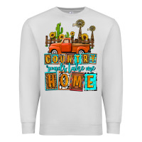 Dove Grey country roads take me home olivia Premium Sweatshirt - OliviaCreatesArt