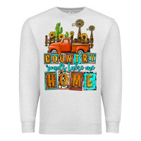 Oatmeal Heather country roads take me home olivia Premium Sweatshirt - OliviaCreatesArt