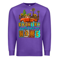 Purple country roads take me home olivia Premium Sweatshirt - OliviaCreatesArt