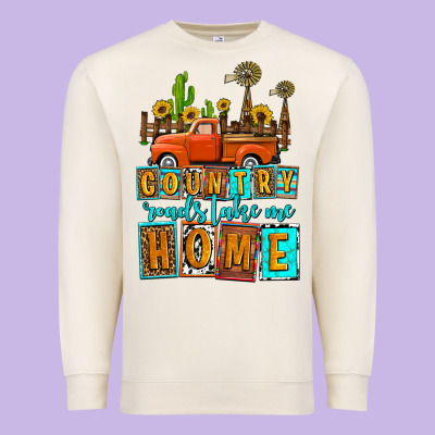 Country Roads Take Me Home Olivia Premium Sweatshirt Designed By Oliviacreatesart