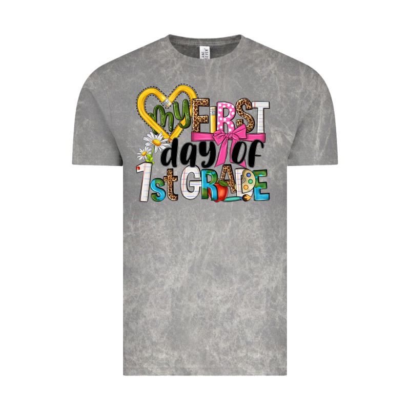 My First Day Of 1st Grade Vintage Tee by NancyCooperArtShop | Teevron