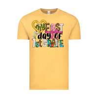 Vintage Mustard my first day of 1st grade Vintage Tee - NancyCooperArtShop