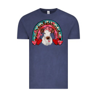 Vintage Denim valentines heifer rainbow Vintage Tee - JahusDesignShop
