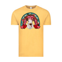 Vintage Mustard valentines heifer rainbow Vintage Tee - JahusDesignShop