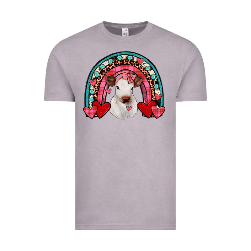 Valentines Heifer Rainbow Vintage Tee by JahusDesignShop | Teevron