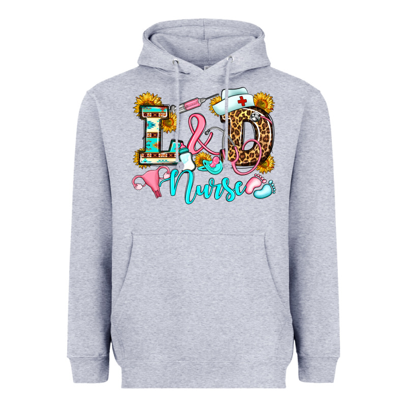 Labor And Delivery Nurse Heavyweight Hoodie by OliviaCreatesArt | Teevron