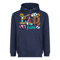 Navy labor and delivery nurse Heavyweight Hoodie - OliviaCreatesArt