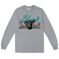 Heather Grey show mom aztec cowhide black angus Long Sleeve Tee - Artiststas