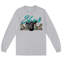 Show Mom Aztec Cowhide Black Angus Long Sleeve Tee | Teevron