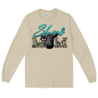 Mushroom show mom aztec cowhide black angus Long Sleeve Tee - Artiststas