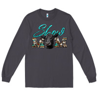 Smoke show mom aztec cowhide black angus Long Sleeve Tee - Artiststas