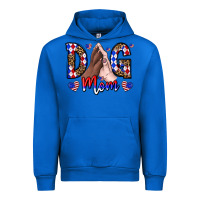 Cobalt America Dog Mama Urban Hoodie - CowhideDigitalArt
