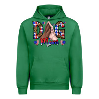 Emerald America Dog Mama Urban Hoodie - CowhideDigitalArt