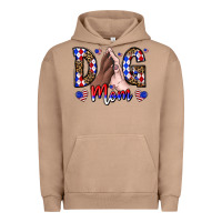 Pigment Burro America Dog Mama Urban Hoodie - CowhideDigitalArt