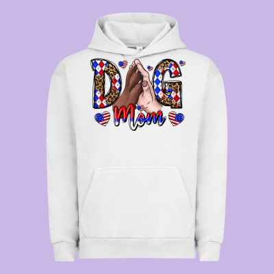 America Dog Mama Urban Hoodie Designed By Cowhidedigitalart