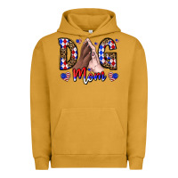 Pigment Peanut Butter America Dog Mama Urban Hoodie - CowhideDigitalArt