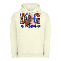 Pigment Pistachio America Dog Mama Urban Hoodie - CowhideDigitalArt