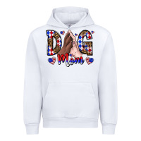 White America Dog Mama Urban Hoodie - CowhideDigitalArt