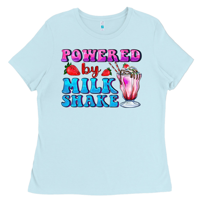 Powered By Milkshake Ladies Tee by AdoDesignShop | Teevron