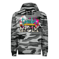 Slate Camo Teacher Mom Mother's Day Premium Hoodie - HowdyJamesFarm