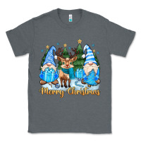 Charcoal Heather merry christmas gnome Classic Tee - MaliasSmallBusiness