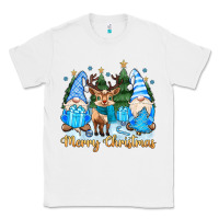 White merry christmas gnome Classic Tee - MaliasSmallBusiness