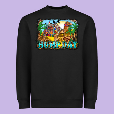 Hump Day Camel And Desert Heavyweight Sweatshirt Designed By Barkaloodesign